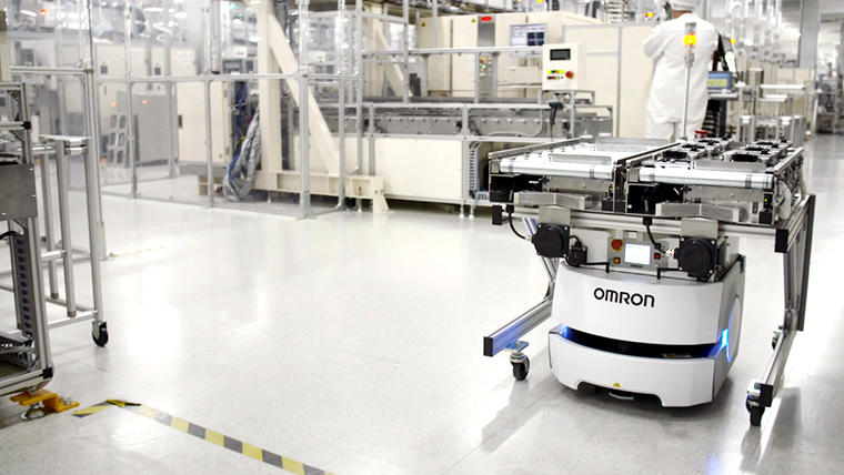 オムロンの自動搬送モバイルロボット